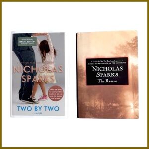 Nicholas Sparks 2-Book Collection: “The Rescue” & “Two By Two” Hardcover​​​​